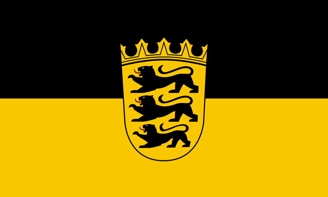 File:Flag of Baden-Württemberg (state, lesser arms).svg