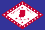 Flag of Faulkner County, Arkansas.svg