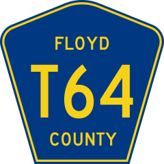 Floyd County Route T64 IA.svg.