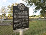 Texas State Historical Marker at Trinity Lutheran Cemetery