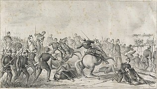 GUERRA DO PARAGUAY. Episodio da passagem e tomada da ponte sobre o arroio Itorôrô, no dia 6 de Dezembro de 1868.jpg