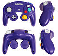 Multiple views of the GameCube controller.