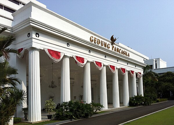 Gedung Pancasila, part of the Ministry of Foreign Affairs' building complex.