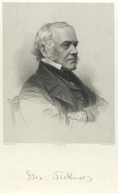 Everett's friend George Ticknor (1867 engraving)