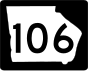 State Route 106 marker