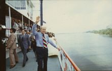 President Ford aboard the Natchez Gerald Ford aboard the SS Natchez (01).jpg