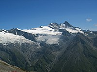 Die Berge Österreichs im Großglockner-Massiv.