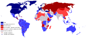 Resultado de imagen de guerra fria mapa