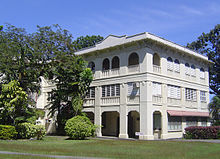 Guy Hall, built in 1918, was one of the buildings occupied by Japanese troops during World War II. Guy Hall II.jpg