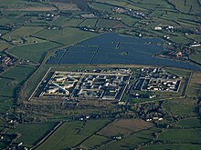 Maghaberry is the service's primary establishment and Northern Ireland's largest prison HM Prison Maghaberry from the air (geograph 6342271).jpg