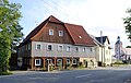 Residential house (surrounding area) and barn