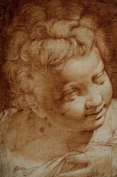 File:Head of a young boy. Red chalk drawing. Wellcome V0049530.jpg