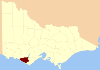 County of Heytesbury Cadastral in Victoria, Australia