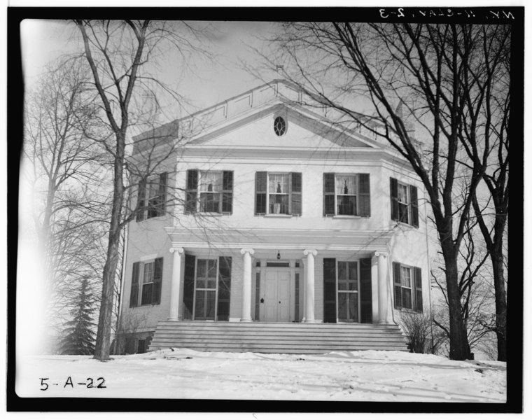 File:Historic American Buildings Survey, Hanns P. Weber, Photographer Mar. 1934, SOUTH ELEVATION (FRONT). - Clifford Miller House, State Route 23, Claverack, Columbia County, NY HABS NY,11-CLAV,2-3.tif