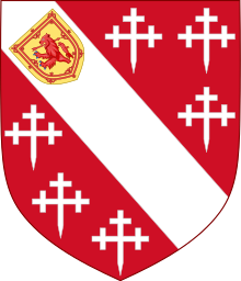 Norfolk's Coat of arms with "Flodden augmentation" Howard arms (augmented).svg