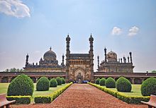 Ibrahim Rauza, completed in 1626 is the burial place of Ibrahim Adil Shah II and his family Ibrahim Rauza, Bijapur, Karnataka.jpg