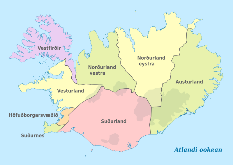 File:Iceland, administrative divisions - et - colored.svg
