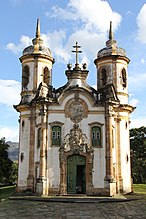 Church of São Francisco de Assis in Ouro Preto, Brazil, 1749–1774, by Aleijadinho