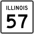 Illinois Route 57 marker