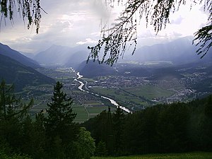 Inn river running through the Tyrol west of Innsbruck.jpg