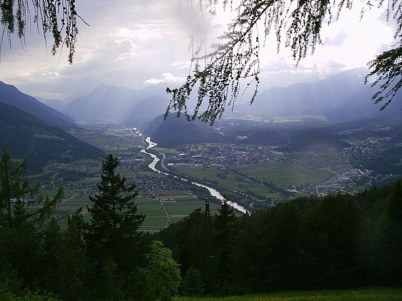 File:Inn river running through the Tyrol west of Innsbruck.jpg