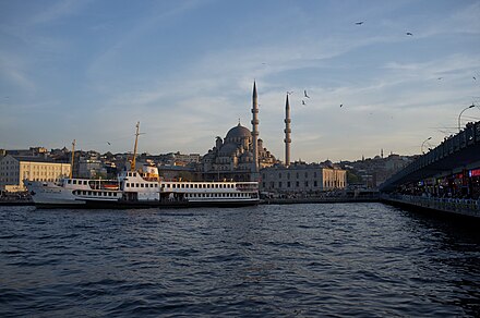 Istanbul liner ready to depart from Eminönü