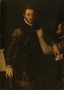 Scuola Italiana, Nord Italia - Ludovico Gonzaga (1539-1595) con il suo Servo.  - RCIN 406014 - Collezione reale.jpg