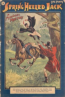 Spring-heeled Jack illustrated on the cover of the 1904 serial Spring-heeled Jack Jack2.jpg