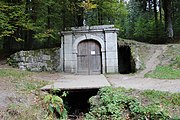 Čeština: Dolní portál Schwarzenberského plavebního kanálu. Jelení (Nová Pec). Okres Prachatice. Česká republika. Camera location 48° 48′ 59.15″ N, 13° 52′ 39.57″ E    View all coordinates using: OpenStreetMap