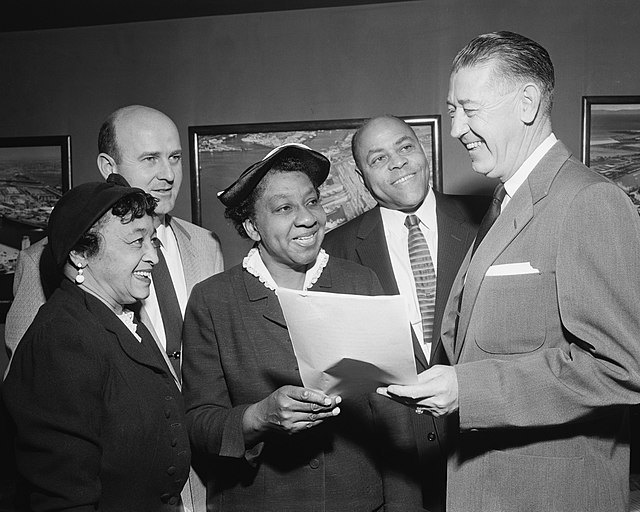 Gibson during Negro History Week resolution, 1958.