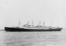 Kaiser Wilhelm der Grosse, with which Orinoco collided in 1906 Kaiser Wilhelm liner port 1897.jpg