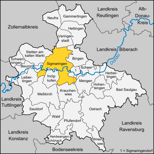 Sigmaringen - Localizazion