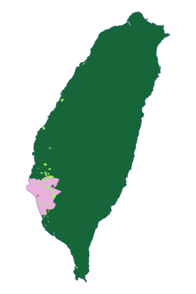 Localização de Reino de Tungning