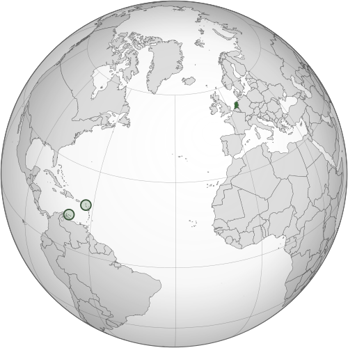 荷兰王国地理位置图