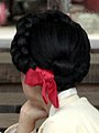 Komeori hairstyle with a daenggi