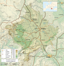 Kosovo map-fr.svg