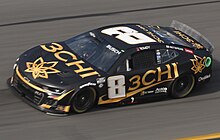 Kyle Busch in the No. 8 at Daytona International Speedway in 2023 Kyle busch (52703570000).jpg