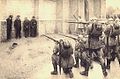 Tyske soldater henretter sivile i det okkuperte Belgia Malt av: Évariste Carpentier (1845–1922)