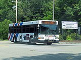 LRTA route 3 bus at North Billerica station, July 2015.JPG