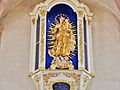 La vierge dorée, à l'Enfant, dans l'église des Jésuites.jpg