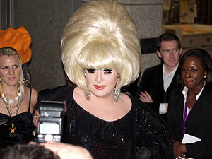 Lady Bunny 2008 Tribeca red carpet.JPG