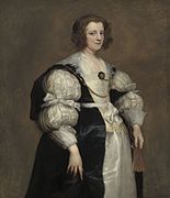 Anthonis van Dyck: Dame mit Fächer, ca. 1628