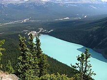 The view of LakeLouise from the Big Beehive LakeLouiseFromBigBeehive.jpg