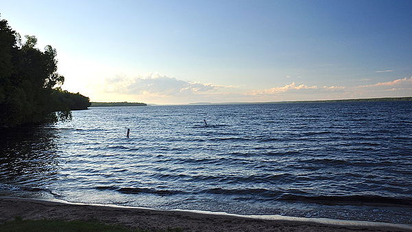 Lake Gogebic, the largest lake of the Upper Peninsula of Michigan, lies partially in Gogebic County.