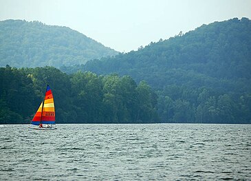 Lake Tillery where Uwharrie River and Pee Dee River converge.jpg