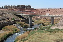 The wash just below Lake Las Vegas