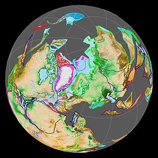 <span class="mw-page-title-main">Laurasia</span> Northern landmass that formed part of the Pangaea supercontinent