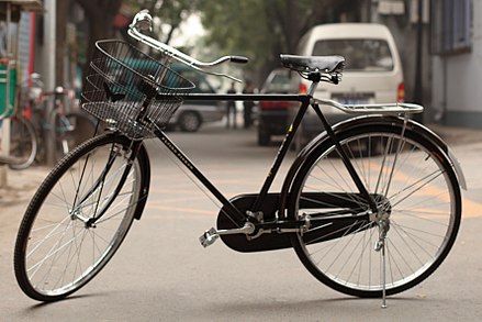 The most common model of vehicle in the world, the Flying Pigeon bicycle. (2011)