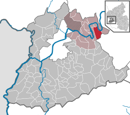 Leiwens läge i distriktet Trier-Saarburg