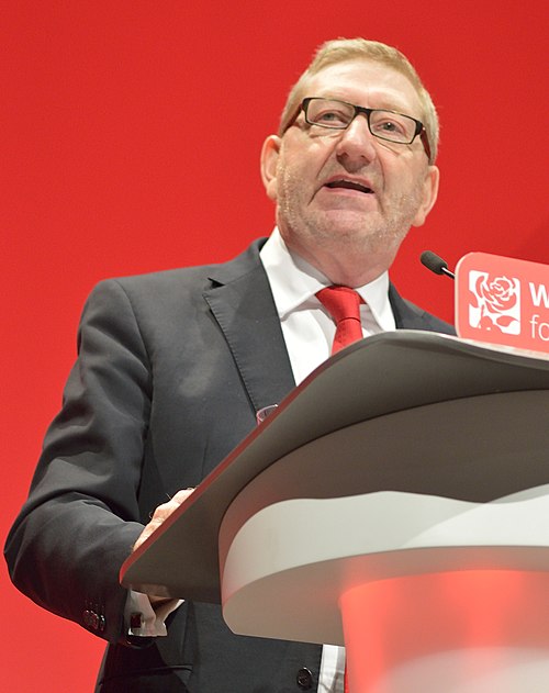 McCluskey speaking at the 2016 Labour Party Conference